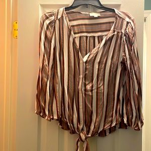 Loft size small tie blouse